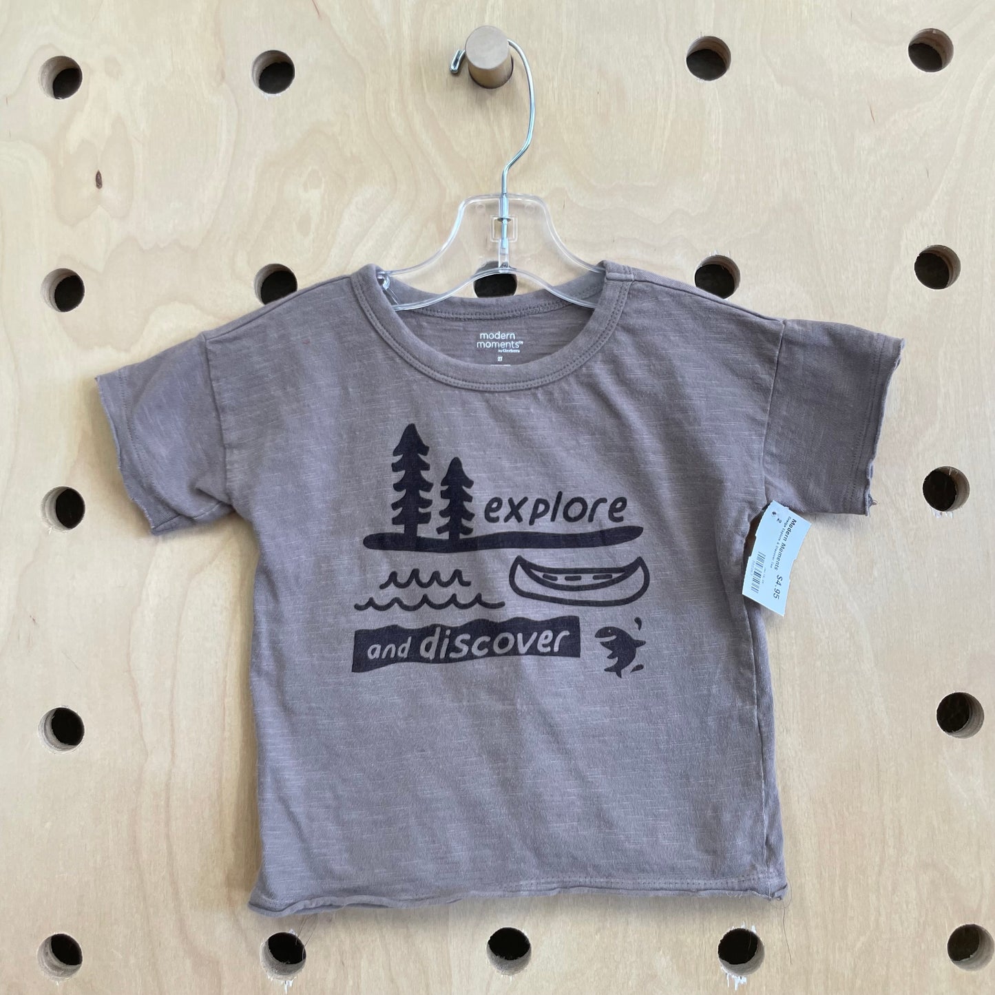 Greige Explore & Discover Tee