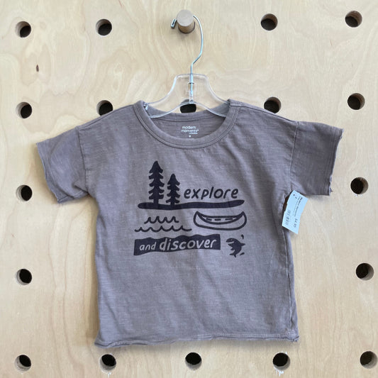 Greige Explore & Discover Tee