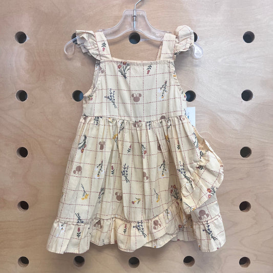 Yellow Floral Minnie Mouse Dress