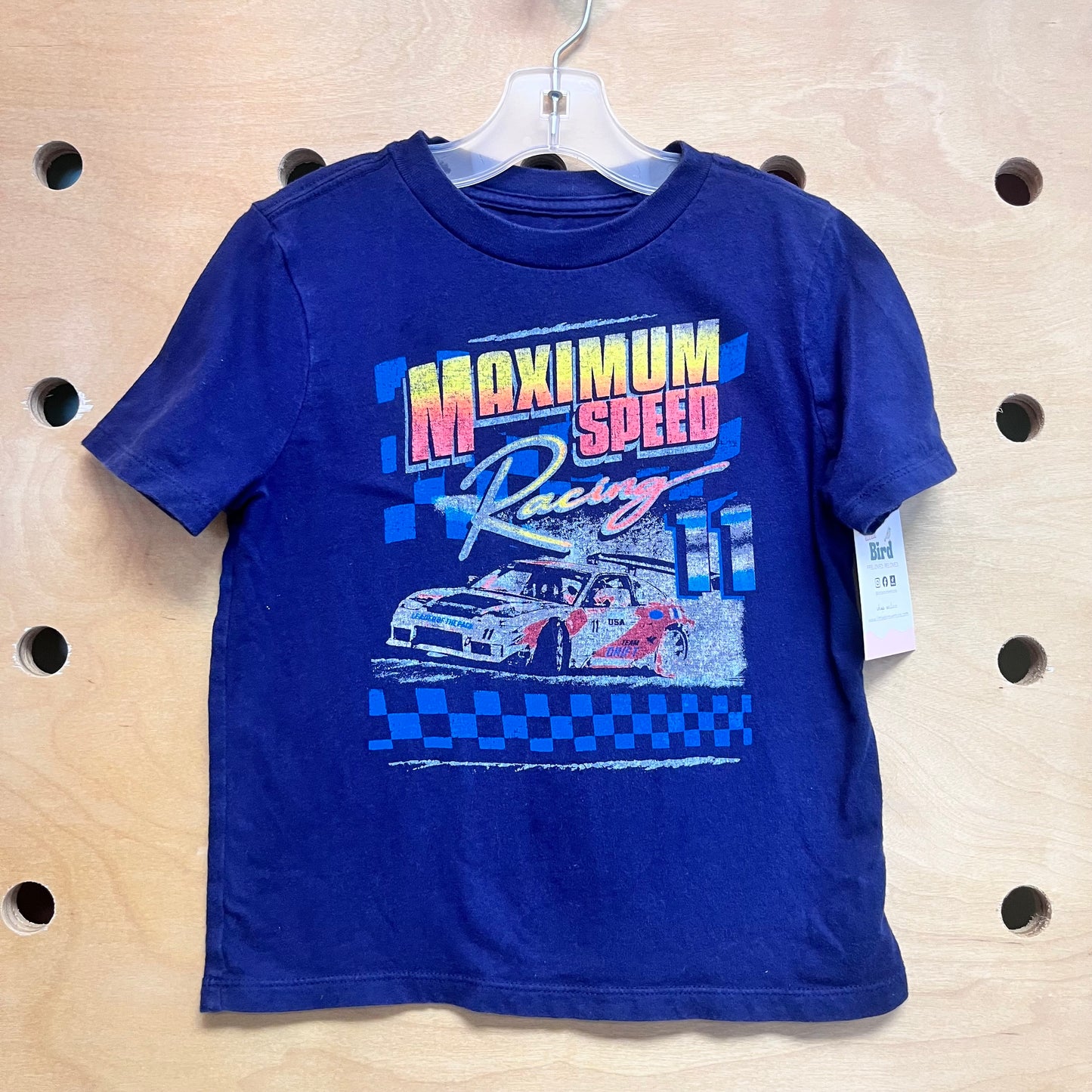 Blue 'Maximum Speed' Tee