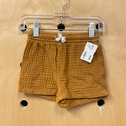 Tan Gauze Shorts