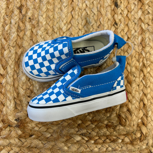 Blue Checkered Slip Ons NEW!