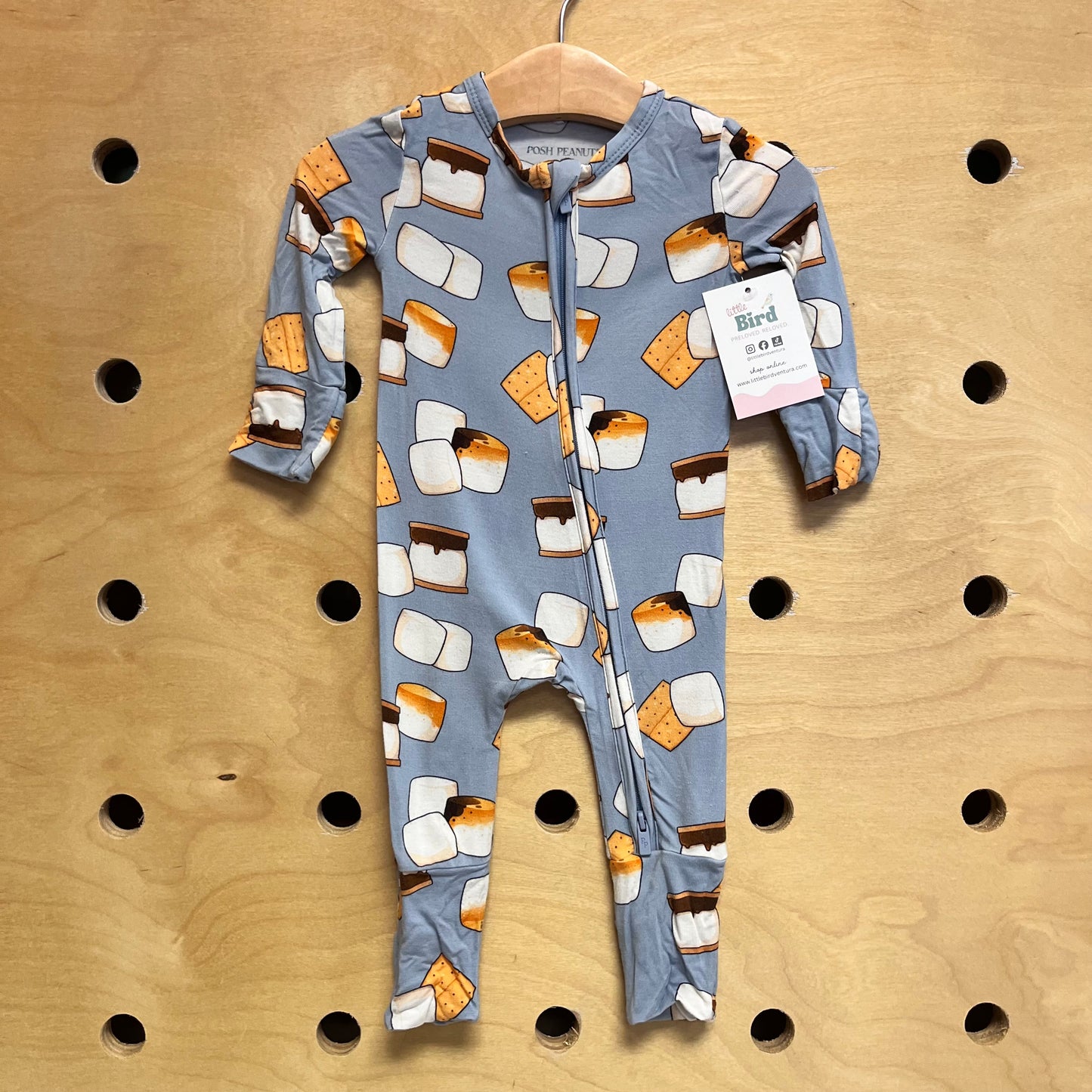 Blue Bamboo S'mores Zippy