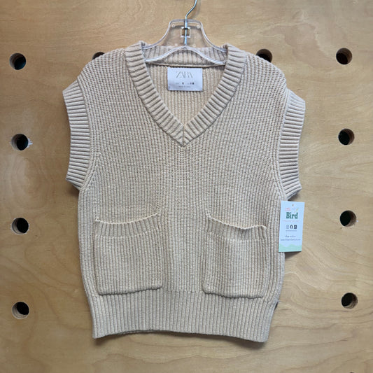 Cream Pocket Sweater Vest