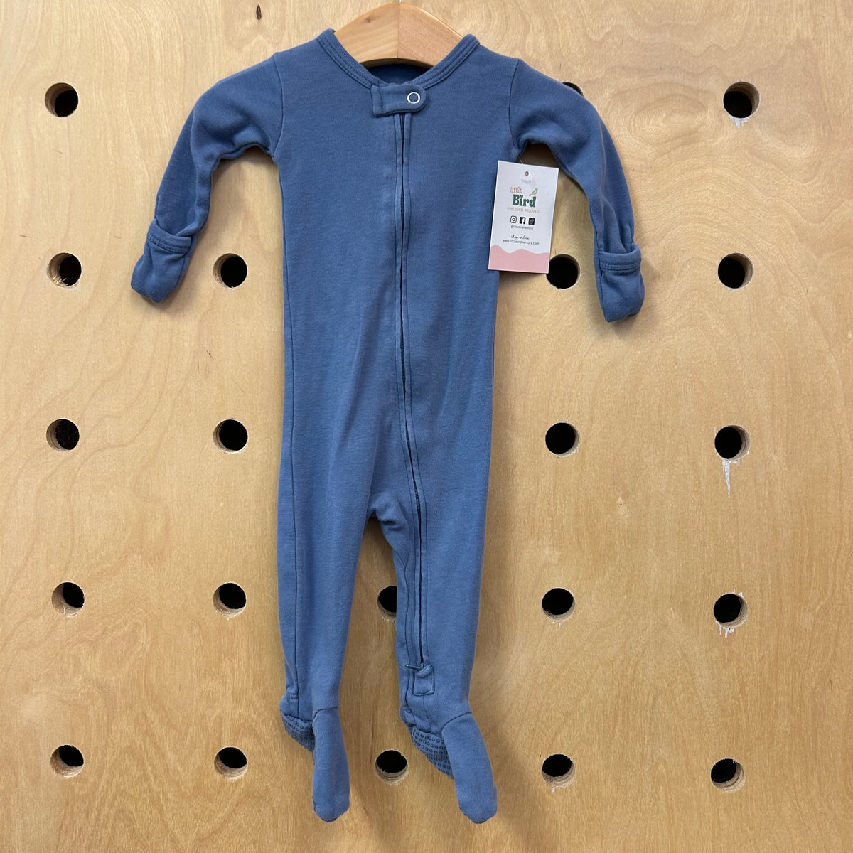 Blue Zip Footies