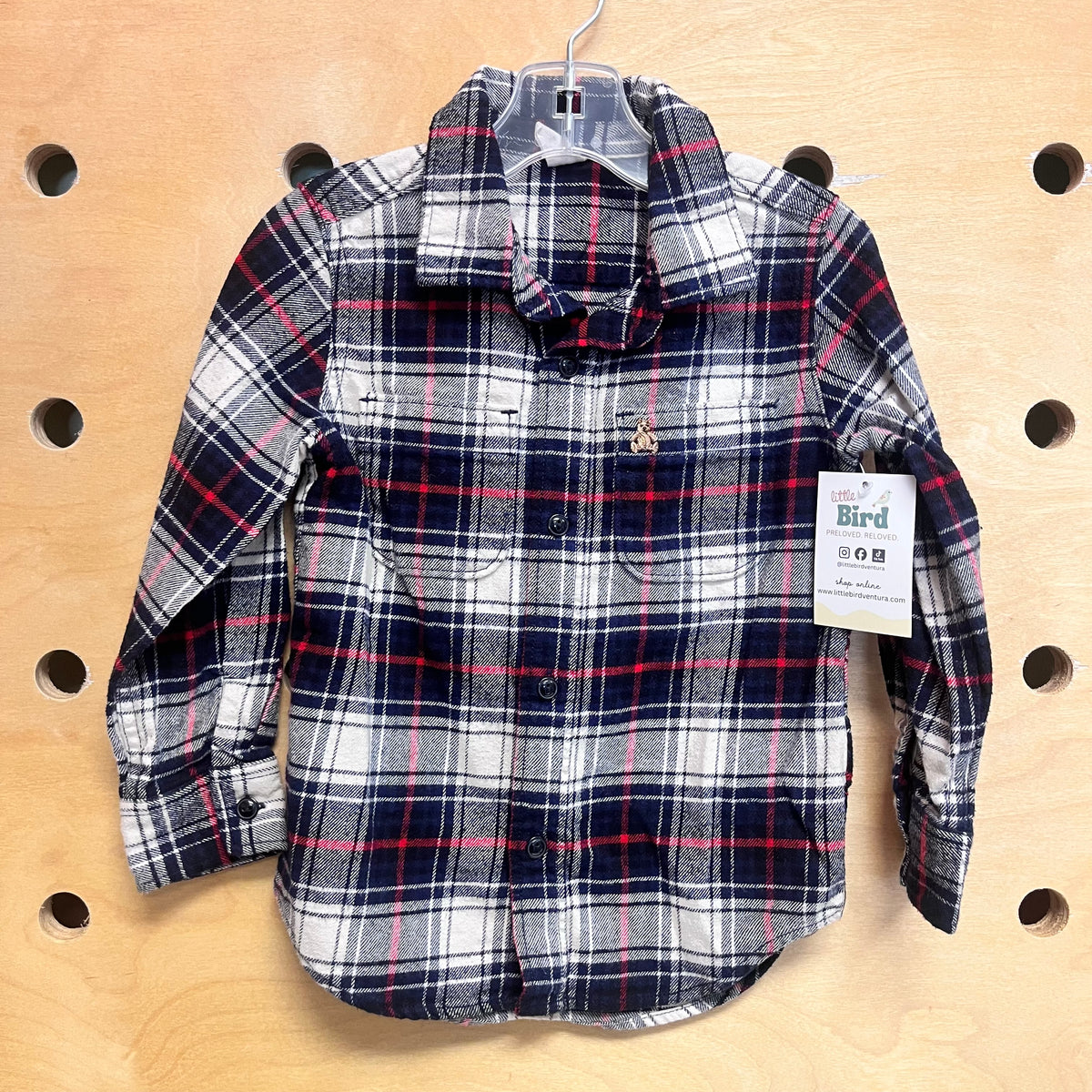 Blue/Red Plaid Flannel