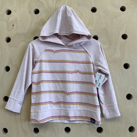 Pink Topographic Lines Silky Hoodie