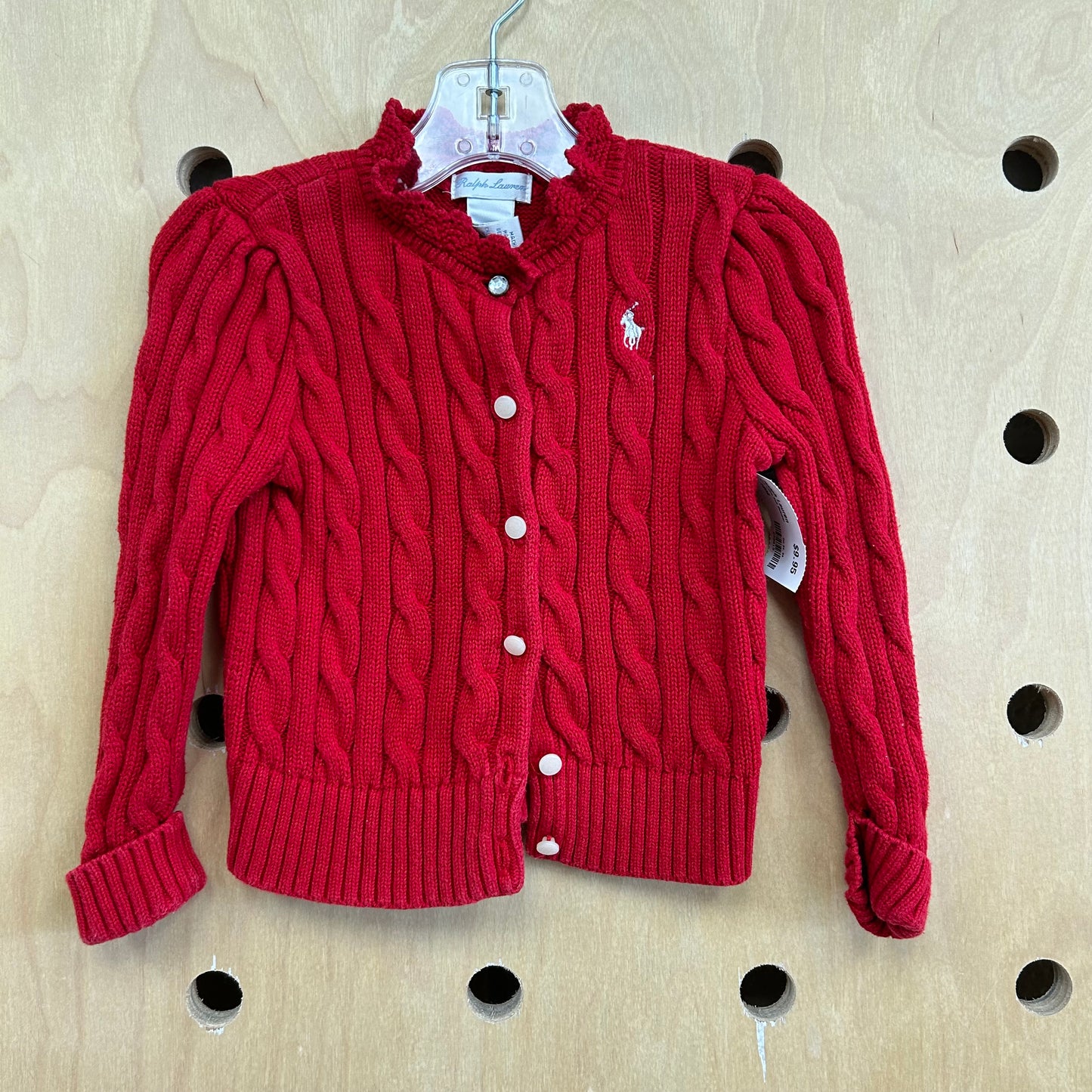 Red Cable Knit Sweater