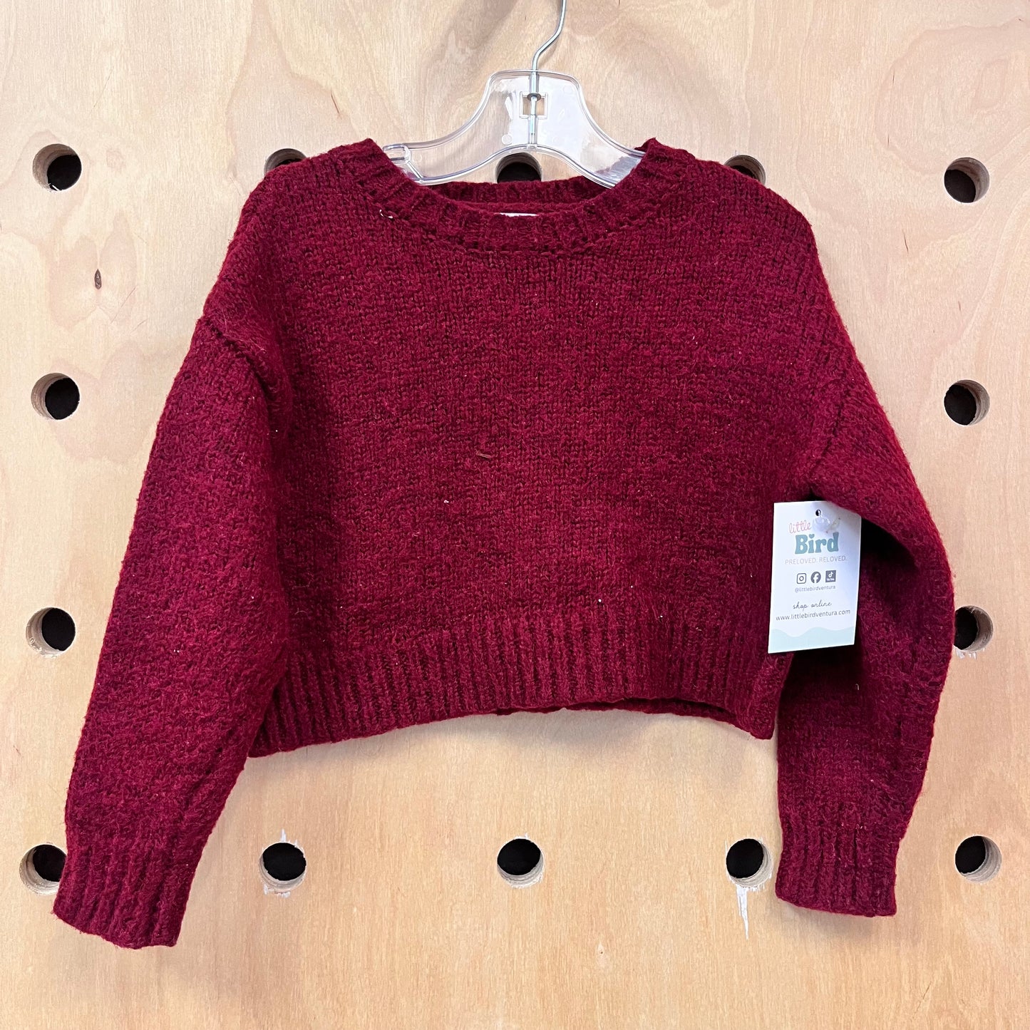 Maroon Knit Sweater