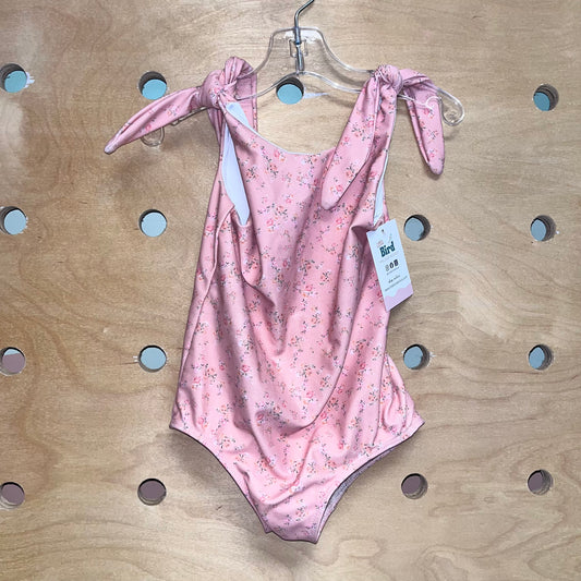Peach Floral Swimsuit