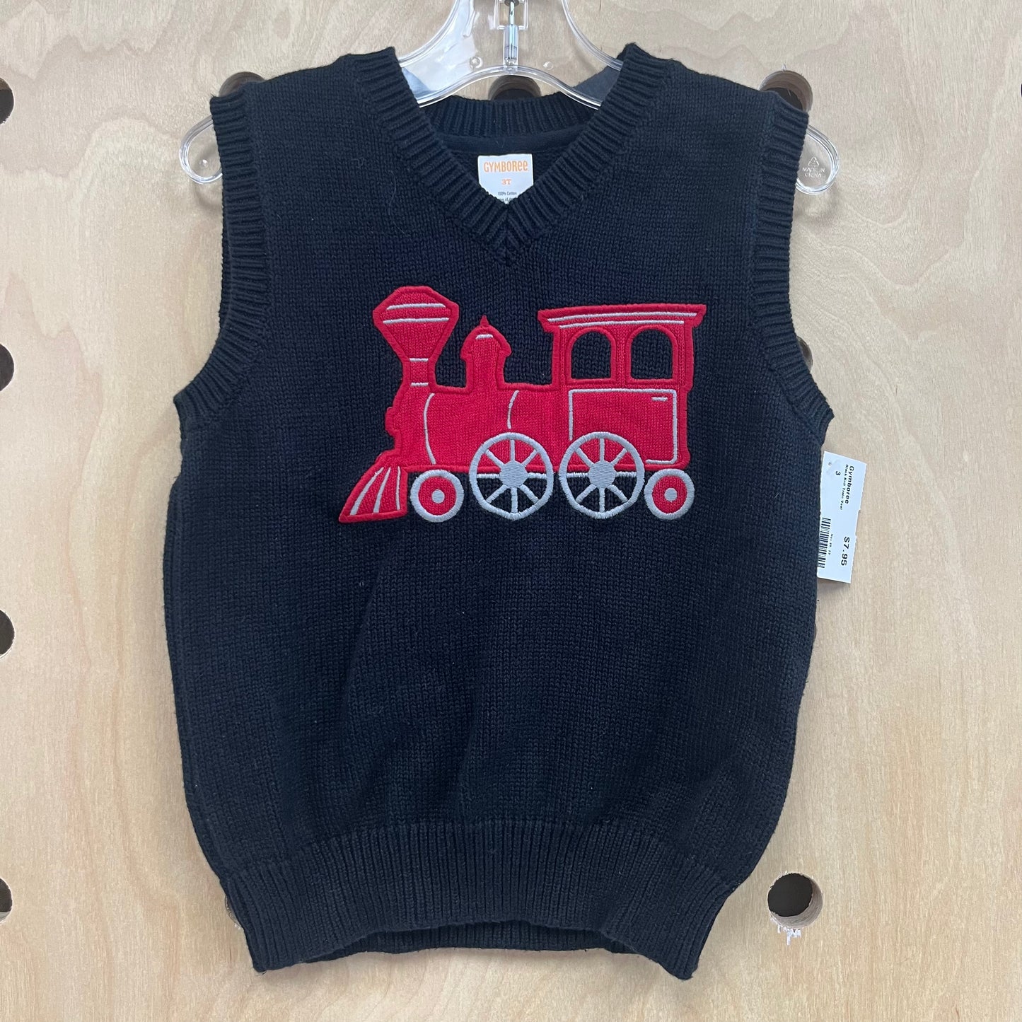 Black Knit Train Vest