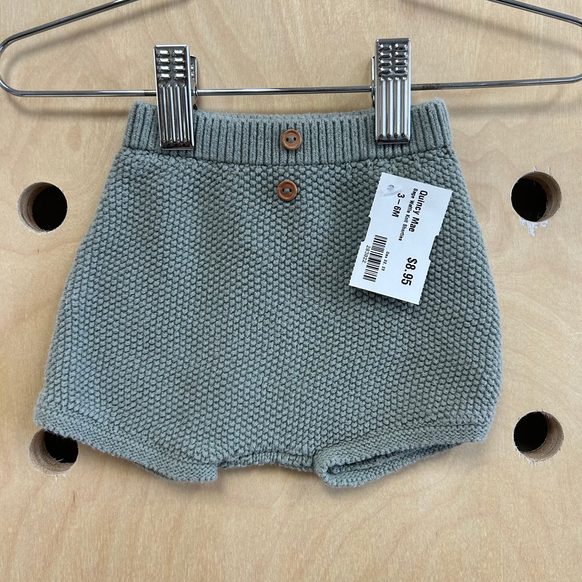Sage Waffle Knit Shorties