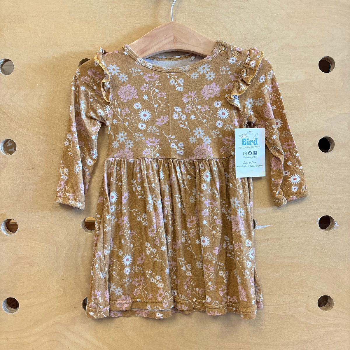 Gold Floral Bamboo Dress