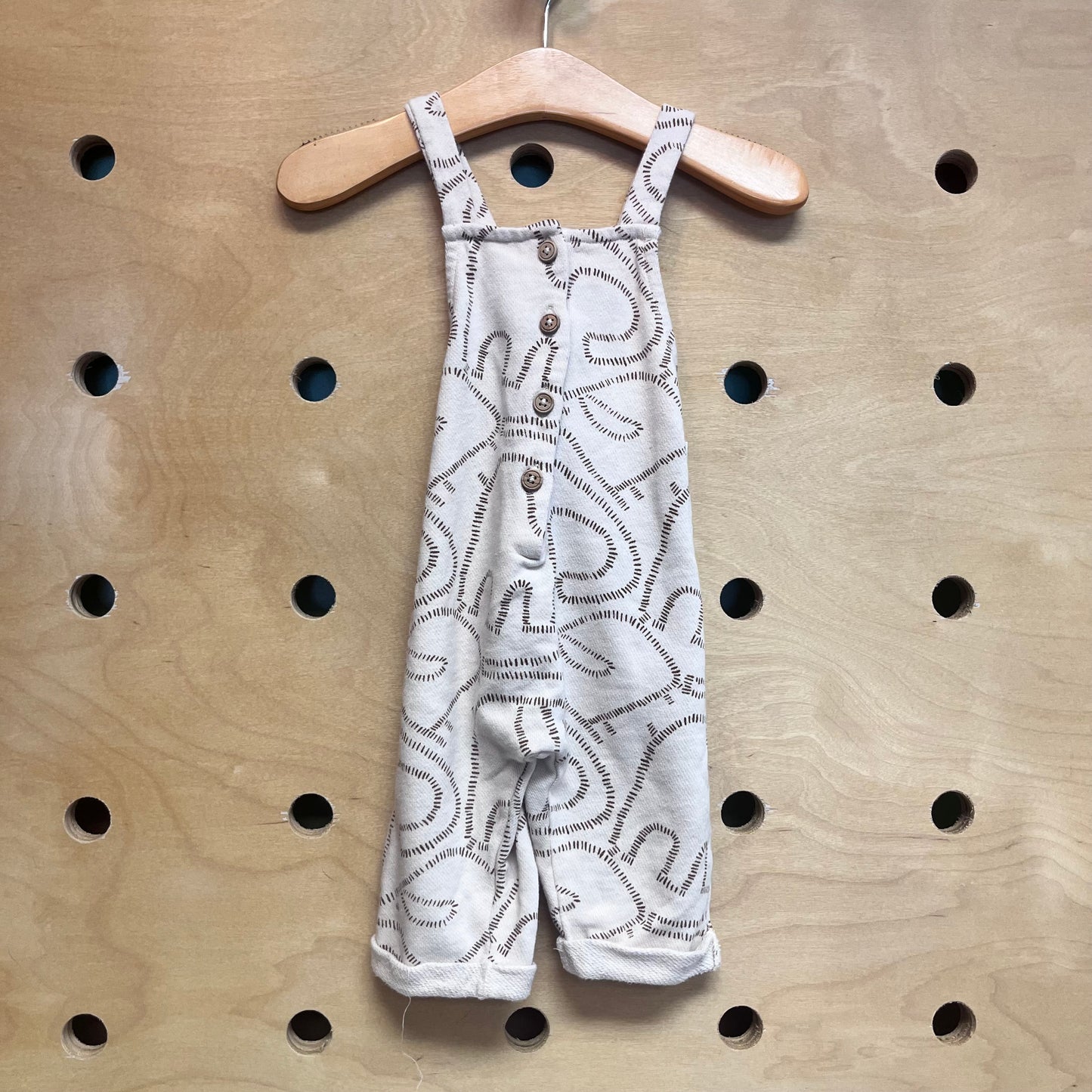 Cream/Brown Elephants Romper