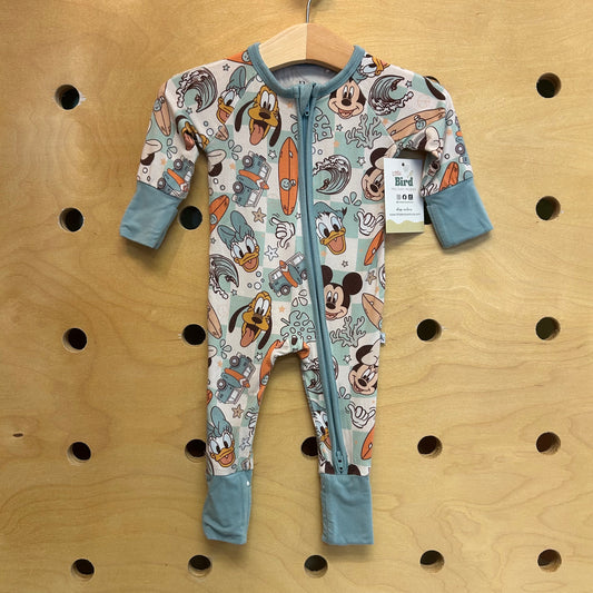Blue Bamboo Mickey & Friends Zippy