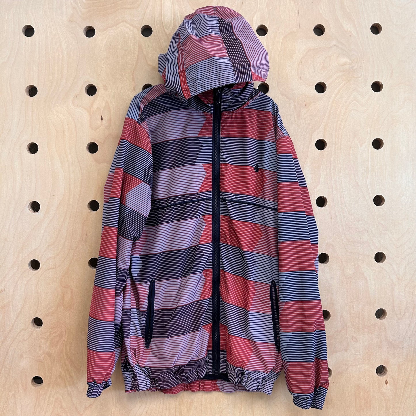 Red + Navy Striped Jacket