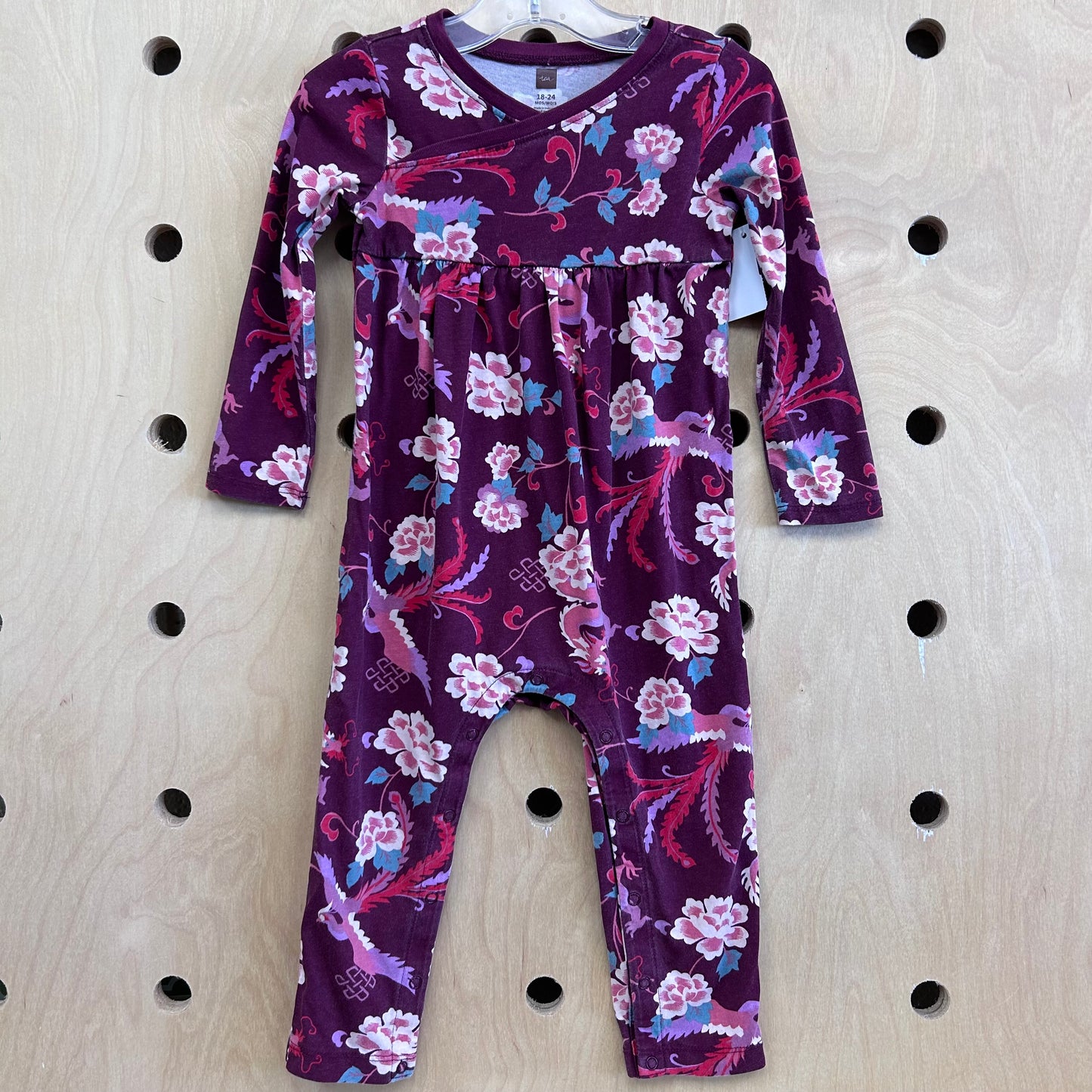 Purple Floral Romper