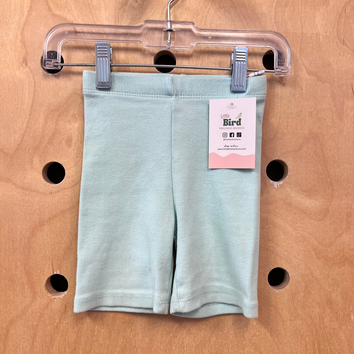 Mint Creative Stories Ribbed Shorts