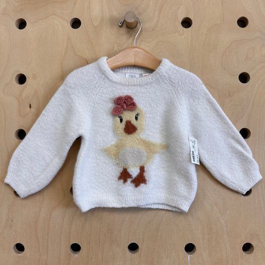 Cream Baby Duck Sweater