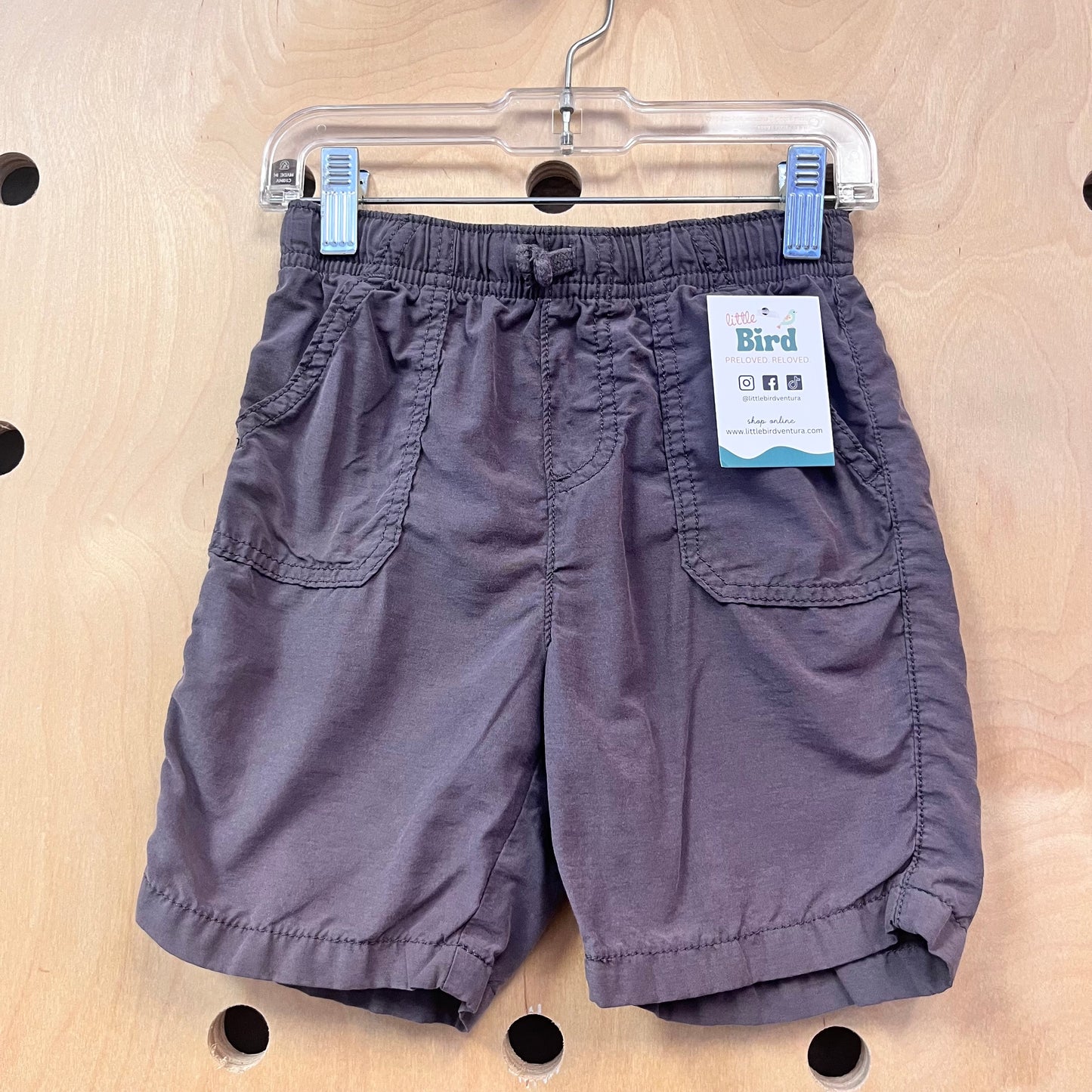 Brown Drawstring Shorts