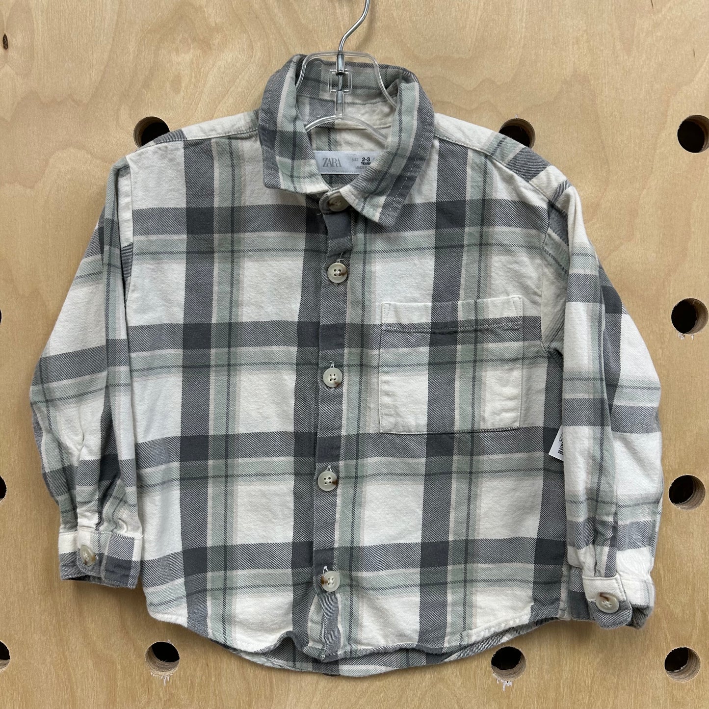 Mint & Grey Plaid Flannel