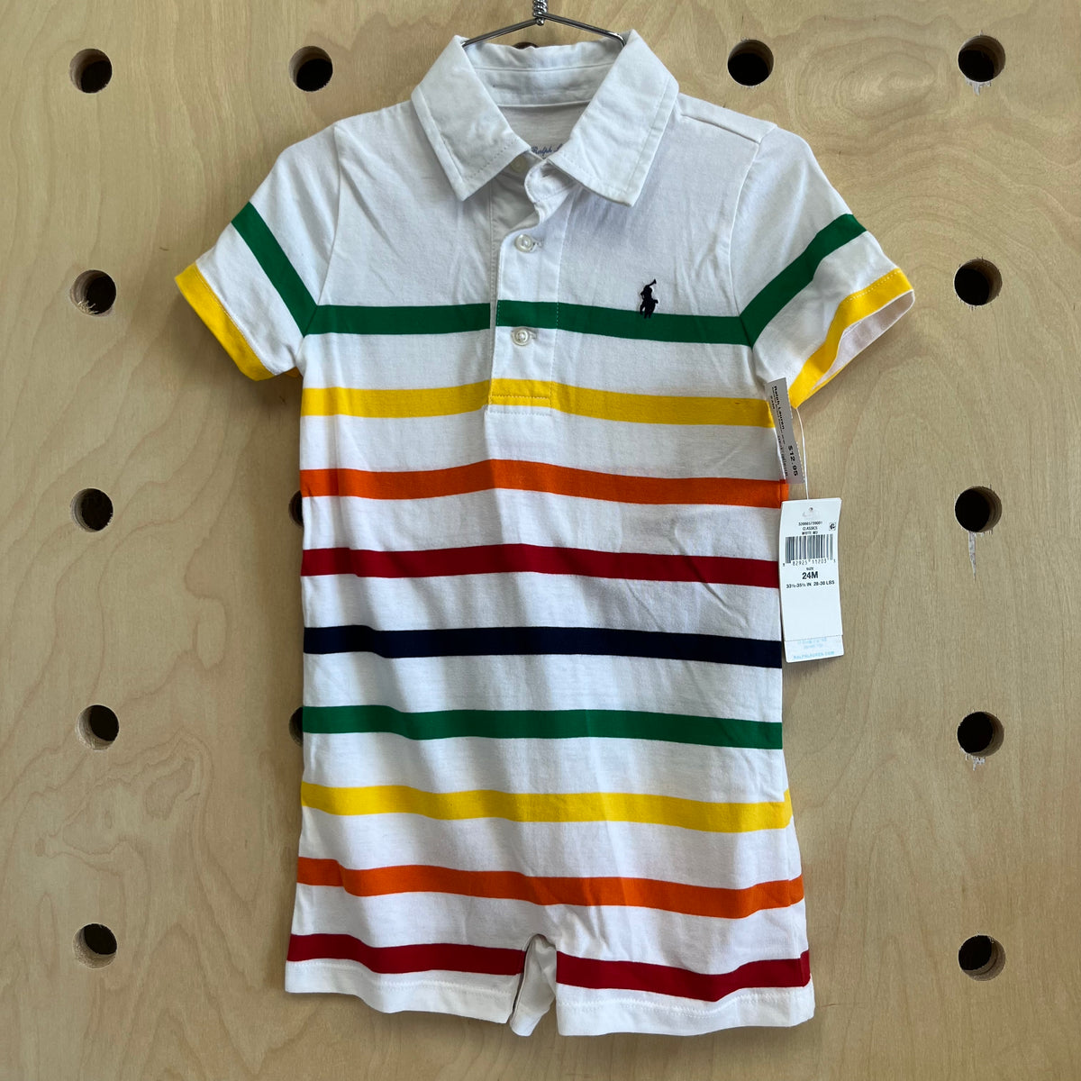 Rainbow Striped Romper NEW!