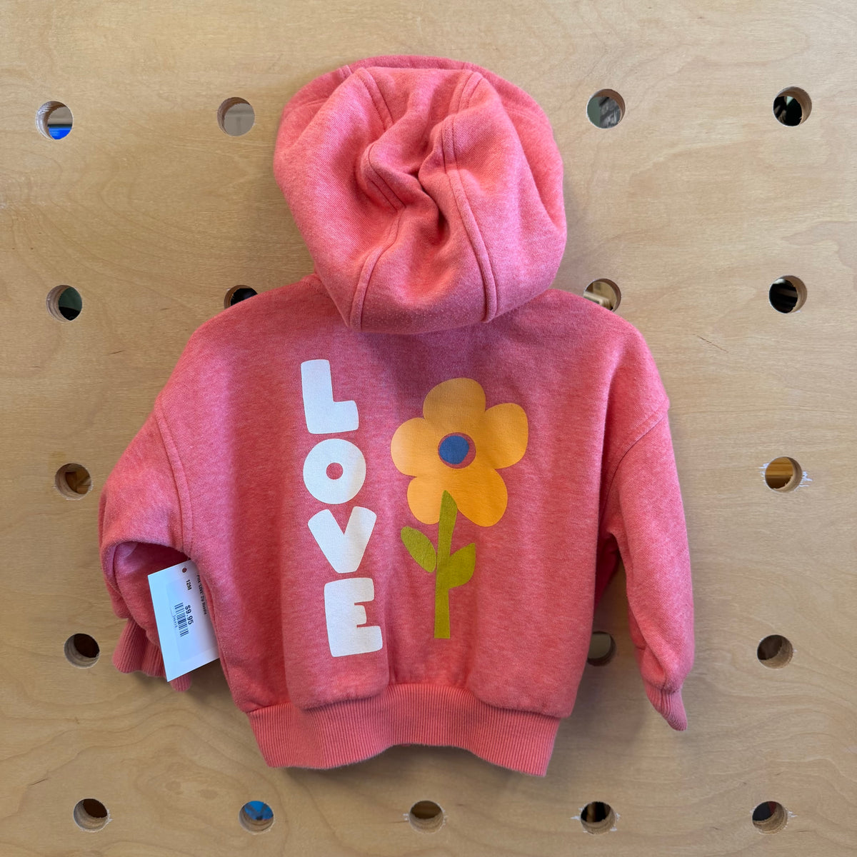 Pink 'LOVE' Zip Hoodie