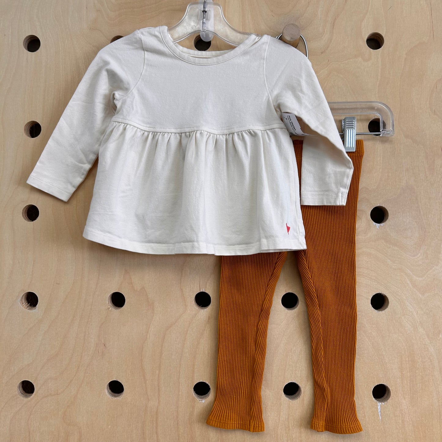 Cream & Mustard Top & Leggings