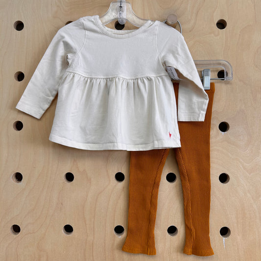Cream & Mustard Top & Leggings
