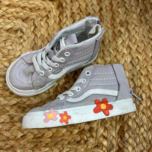 Lavender Floral Hi-Tops