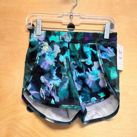 Green Watercolor Active Shorts