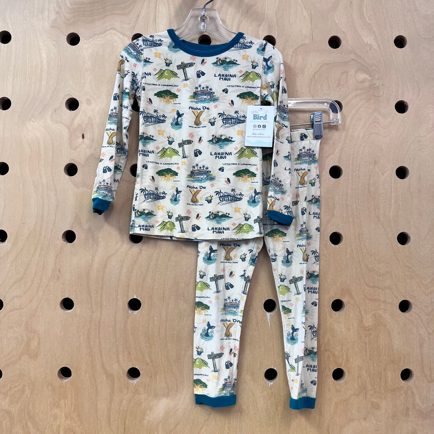 Yellow Hawaiian Bamboo Pajamas