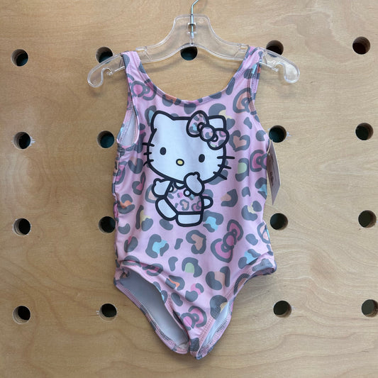 Pink Leopard Hello Kitty Swimsuit
