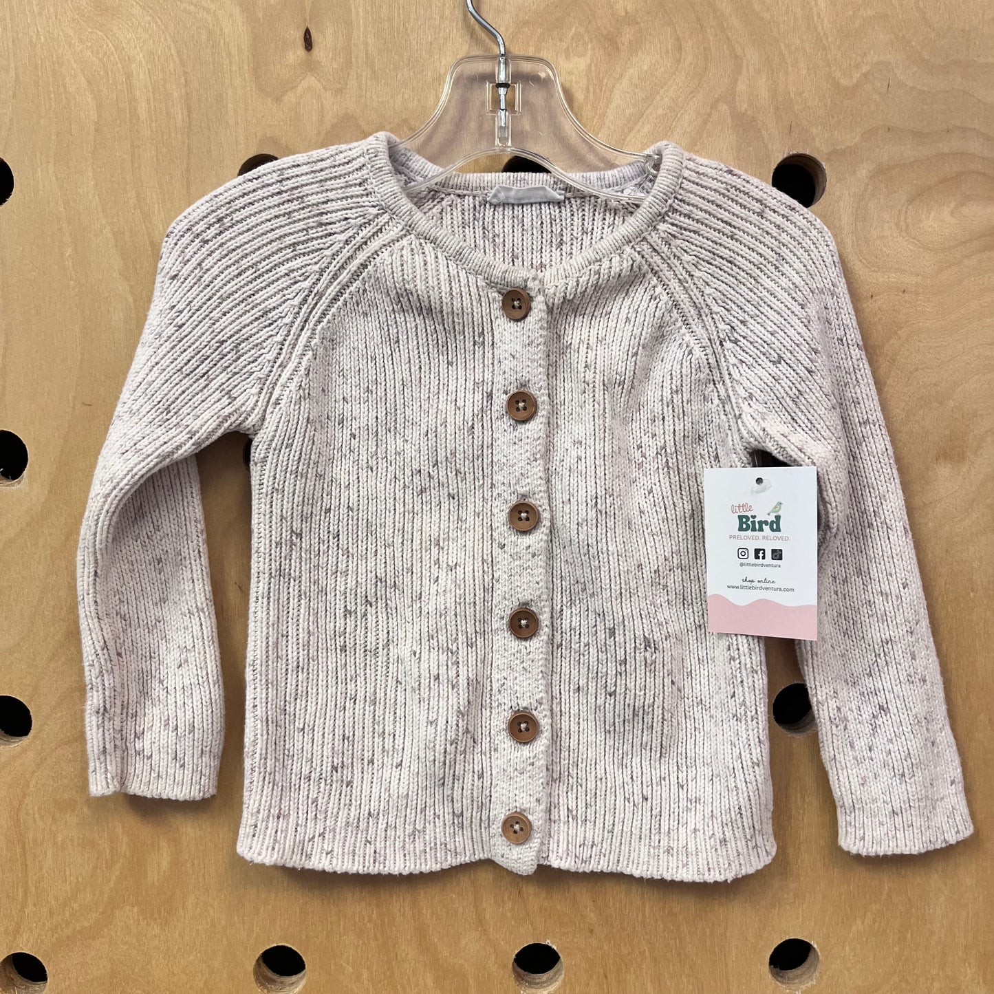 Cream Confetti Cardigan