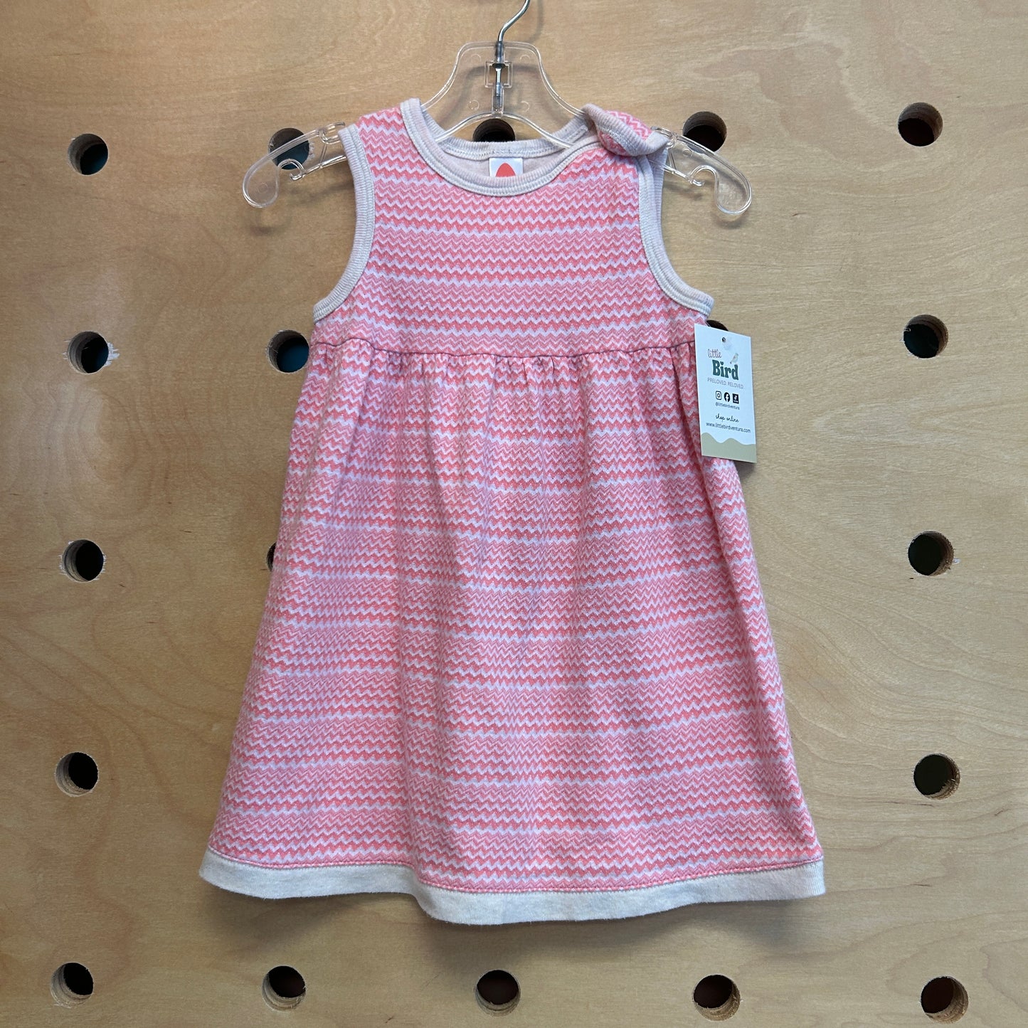 Pink Chevron Dress