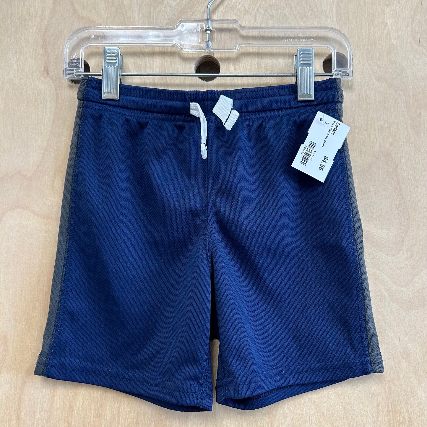 Blue & Grey Active Shorts