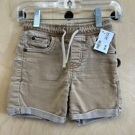 Cuffed Tan Shorts
