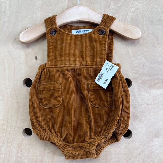 Brown Cord Romper