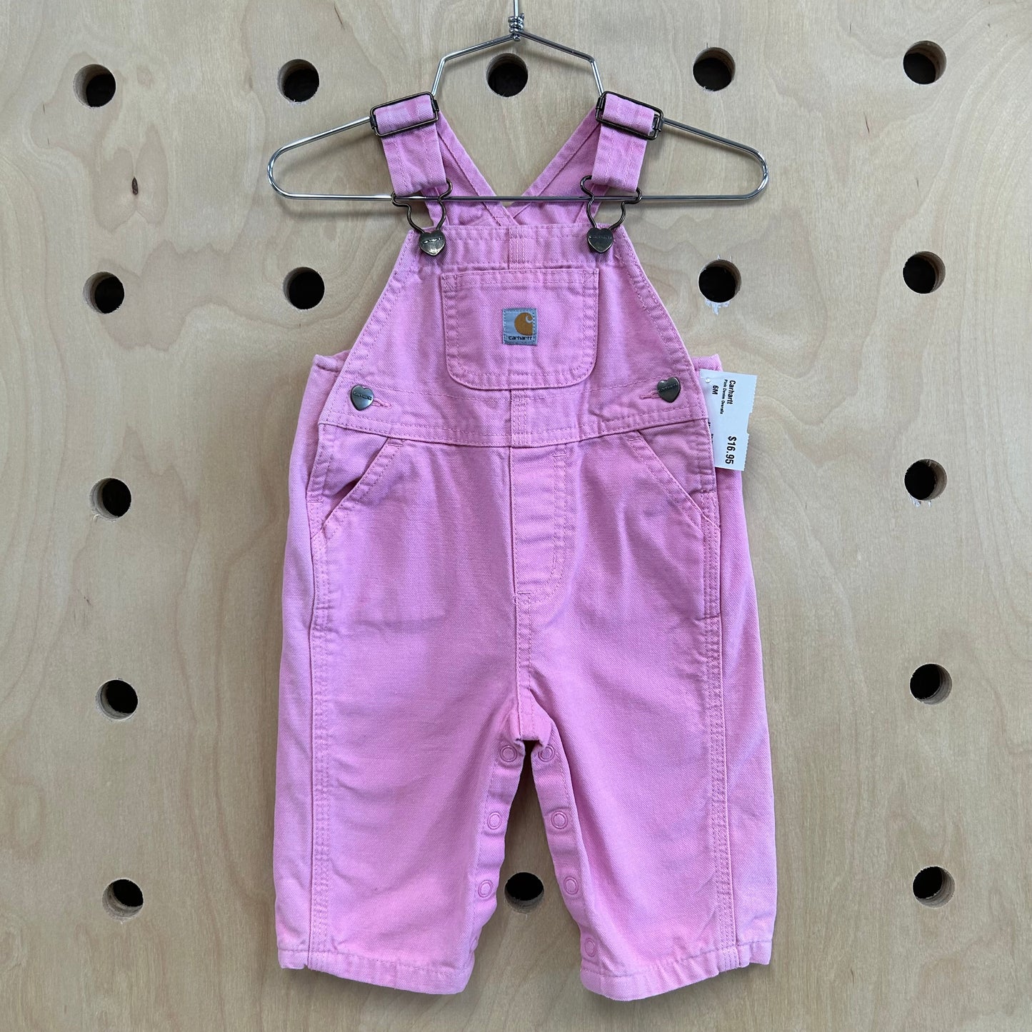 Pink Denim Overalls