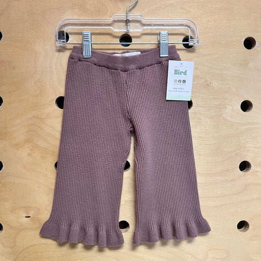 Plum Ribbed Pants