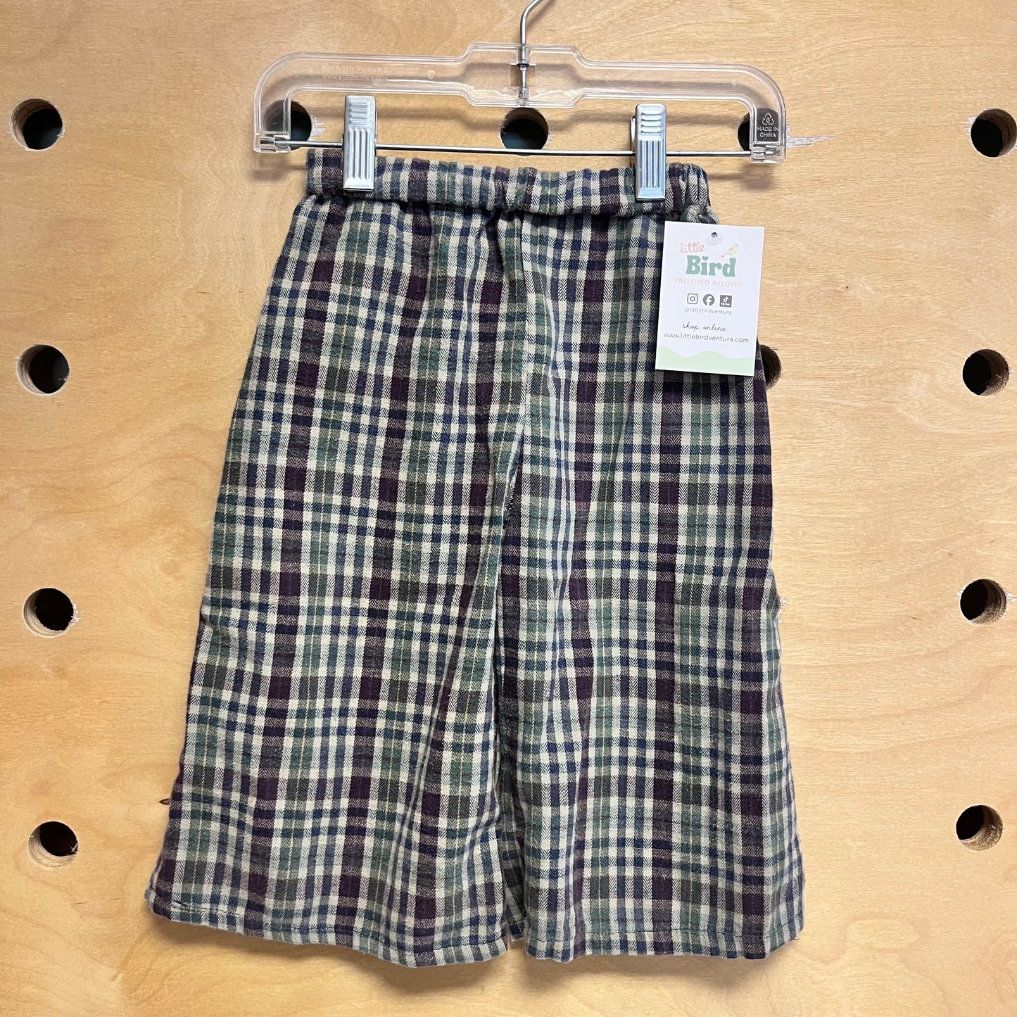 Green/Purple Plaid Pants