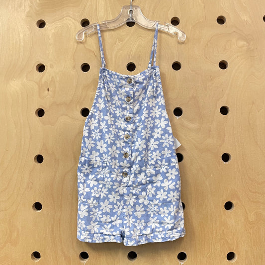Blue Floral Romper