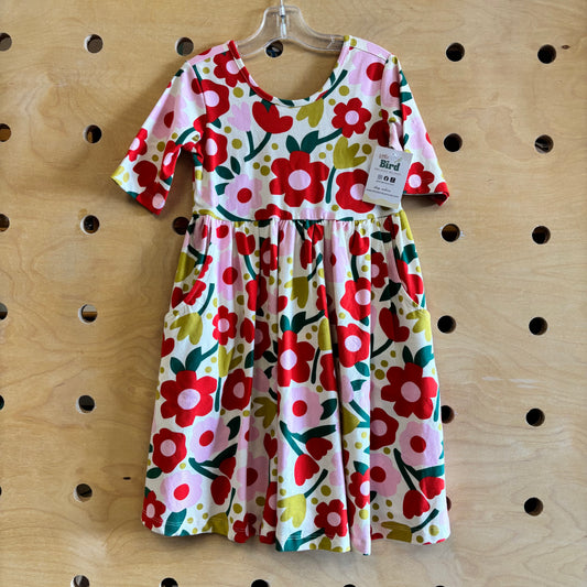 Cream Floral Twirl Dress