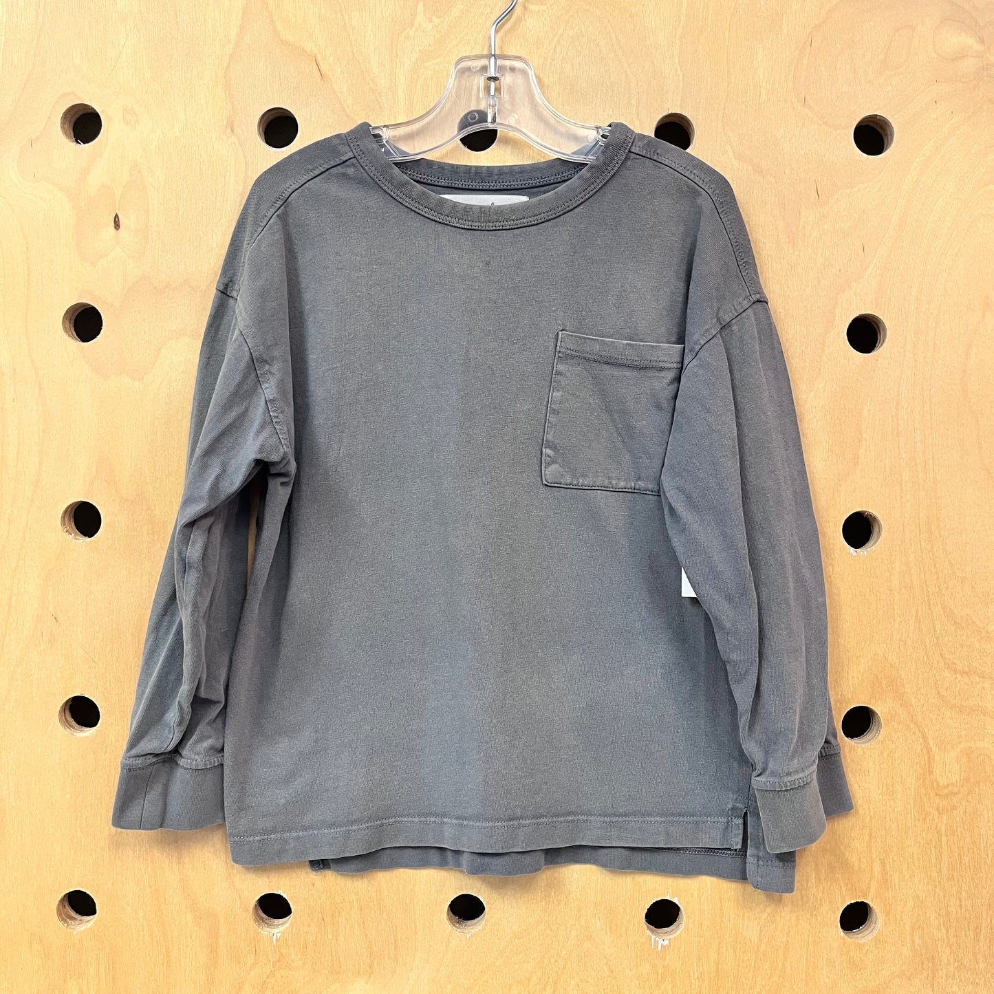Grey Pocket Long Sleeve