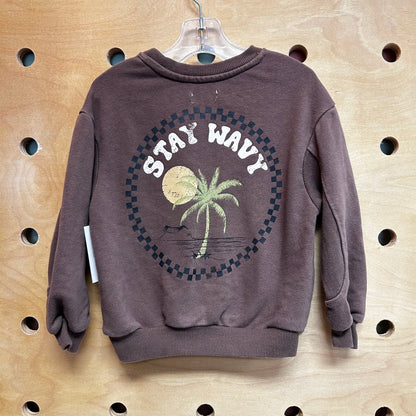 Brown Stay Wavy Pullover