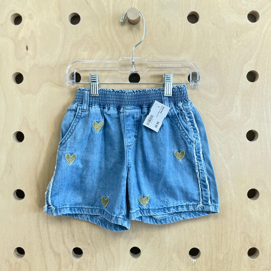 Denim High Waist Shorts