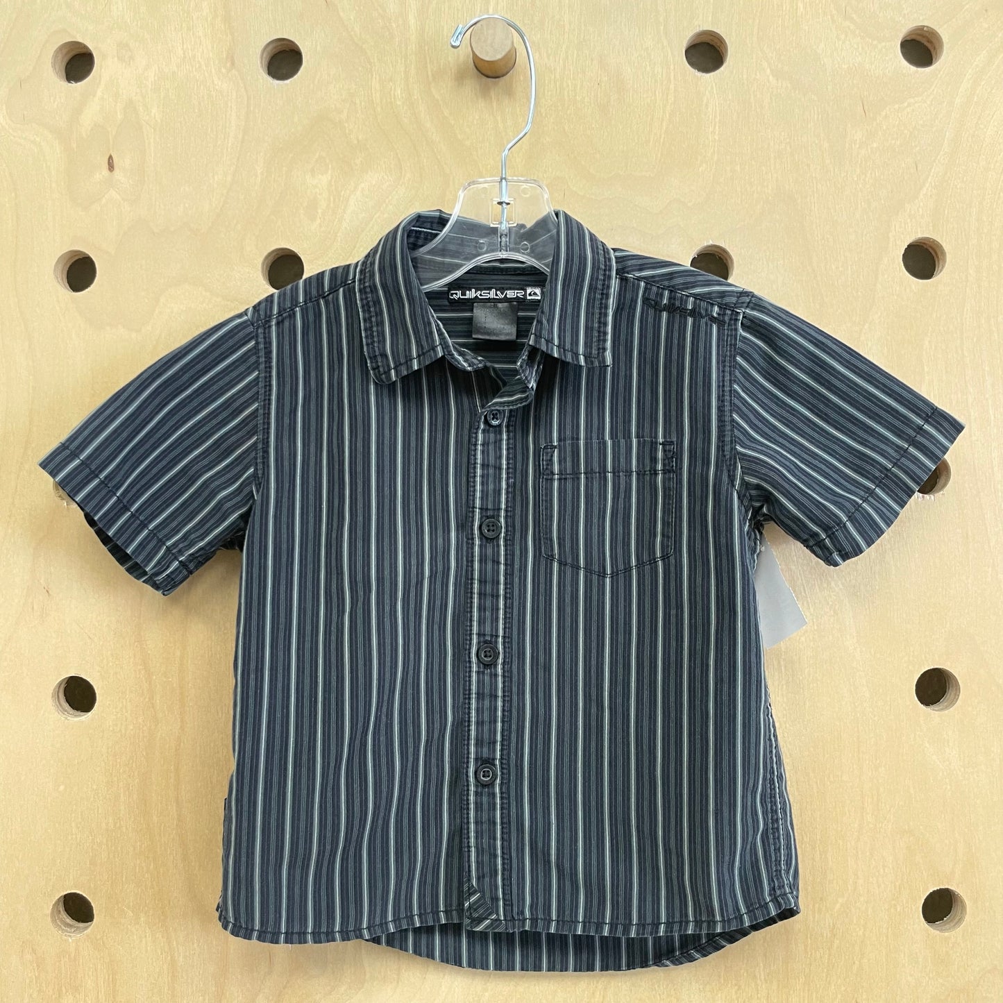 Black Striped Button Up Shirt