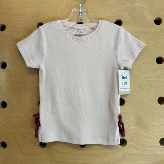 Pink Ribbed Tee