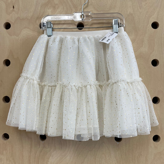 Cream & Gold Tulle Skirt