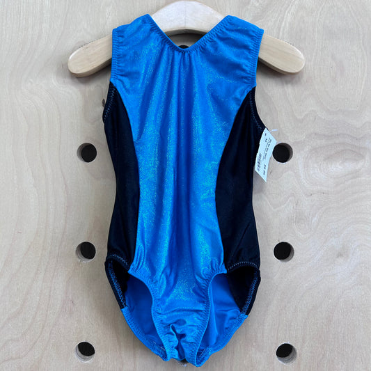 Blue & Black Shimmer Leotard